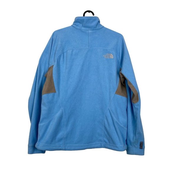 The North Face TKA 1 Women's Sz M Medium Blue Full-Zip Fleece Sweater Jacket - Picture 8 of 10